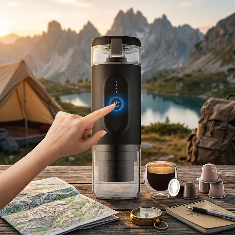 Cafeteira portátil para acampamento Cafeteira portátil para acampamento