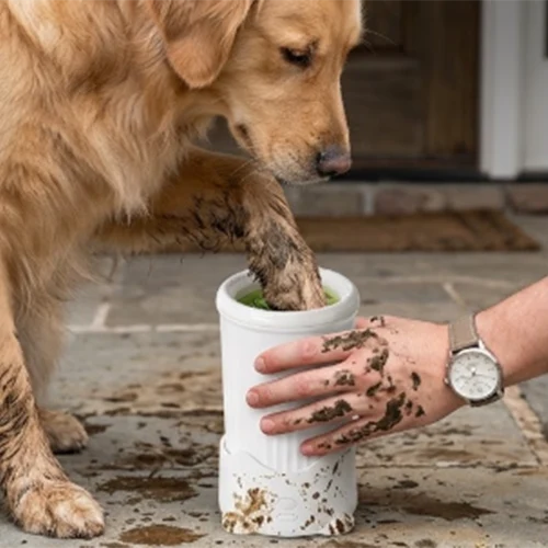Copo de silicone para lavar patas de animais de estimação
