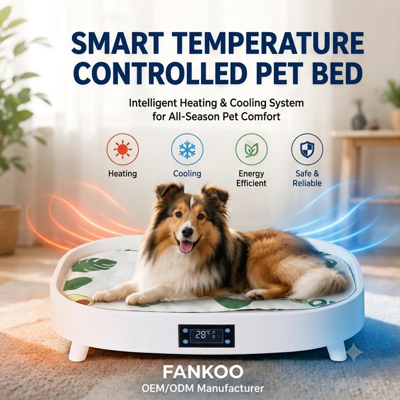Cama inteligente para animais de estimação com temperatura controlada